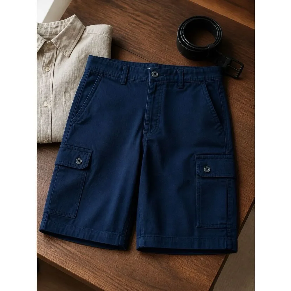 ST. JOHN’s BAY COMFORT STRETCH 10” MEN’s CARGO SHORT IN BLACK SIZE 40